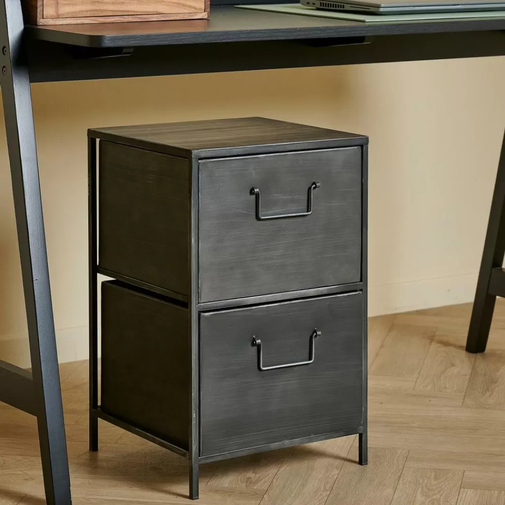 Discount CASA PHARMA Cómoda De 2 Gavetas Preto