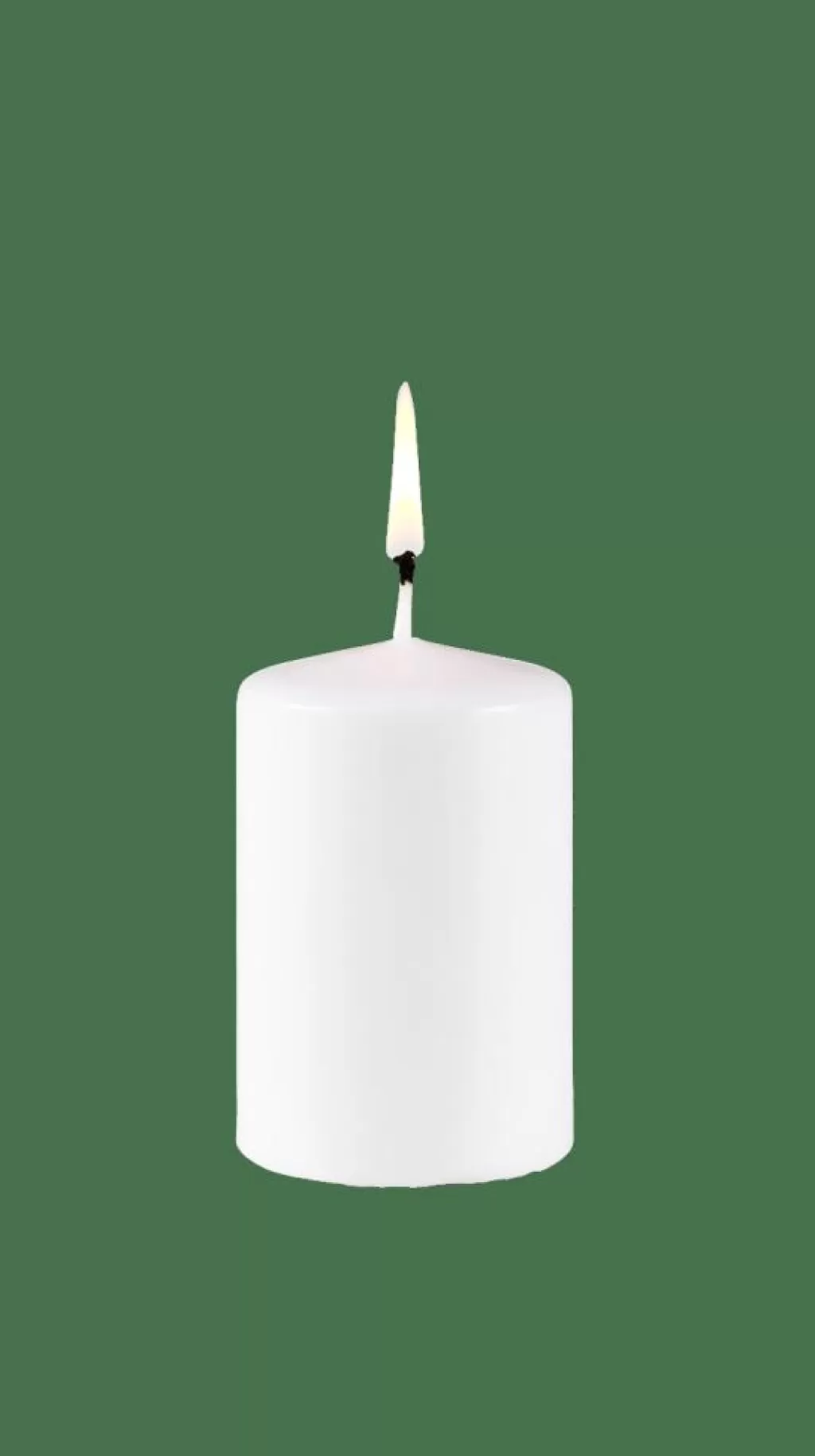 Hot CASA PURE Vela Cilíndrica Branco