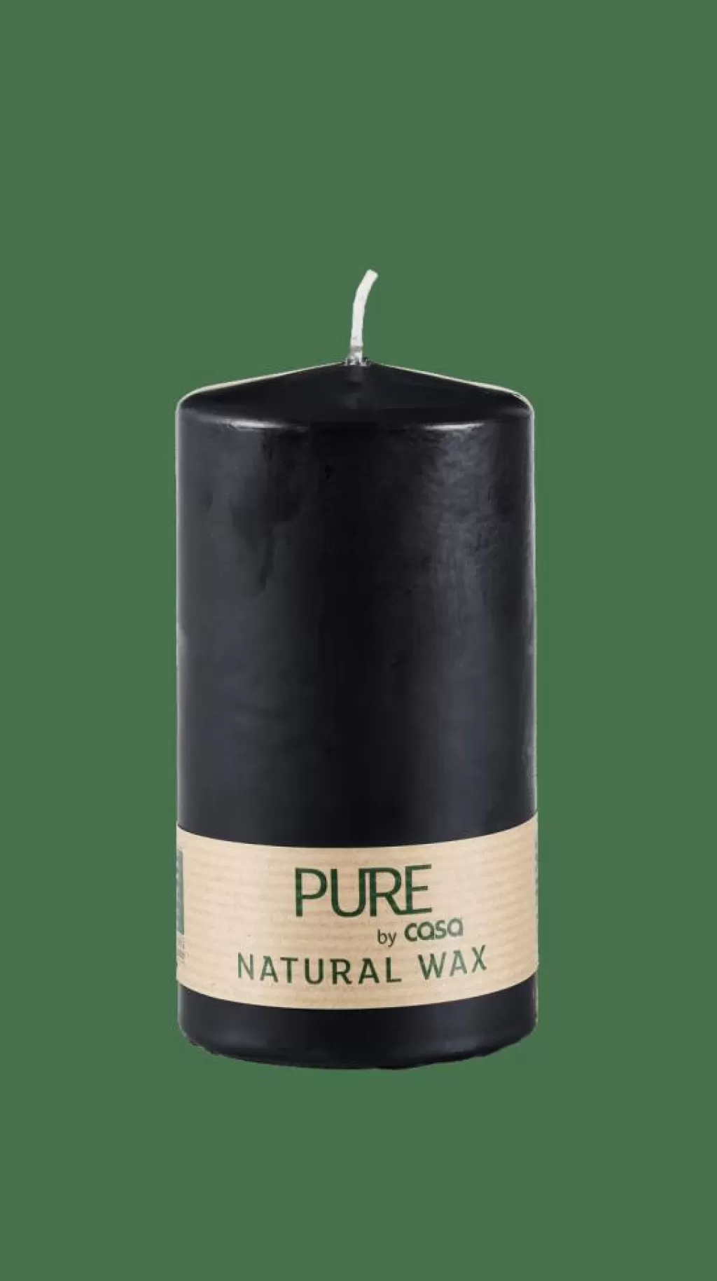 Shop CASA PURE Vela Cilíndrica Preto