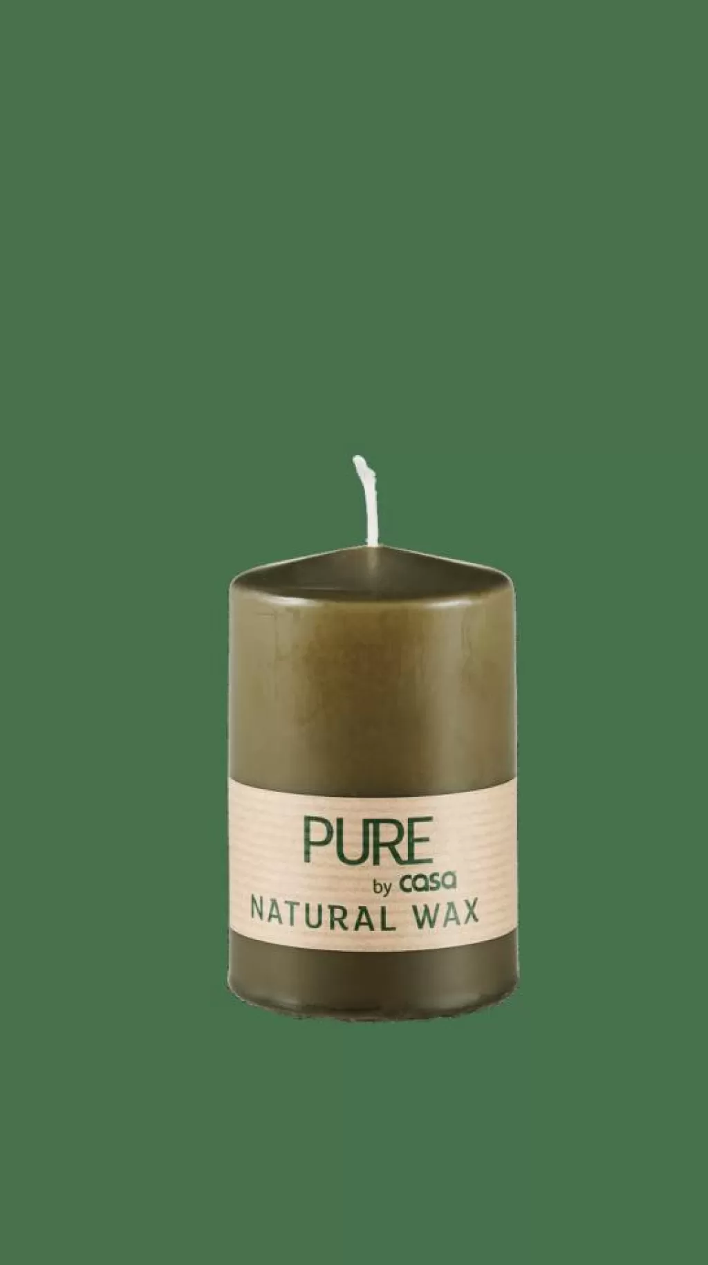 Online CASA PURE Vela Cilíndrica Verde