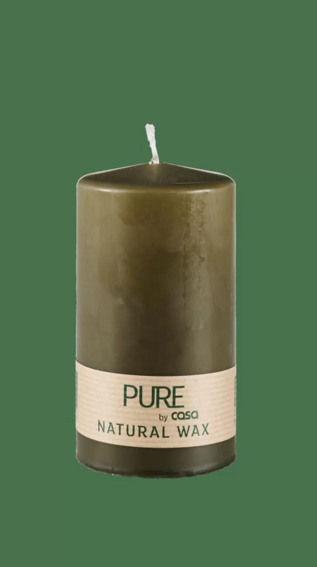 Sale CASA PURE Vela Cilíndrica Verde