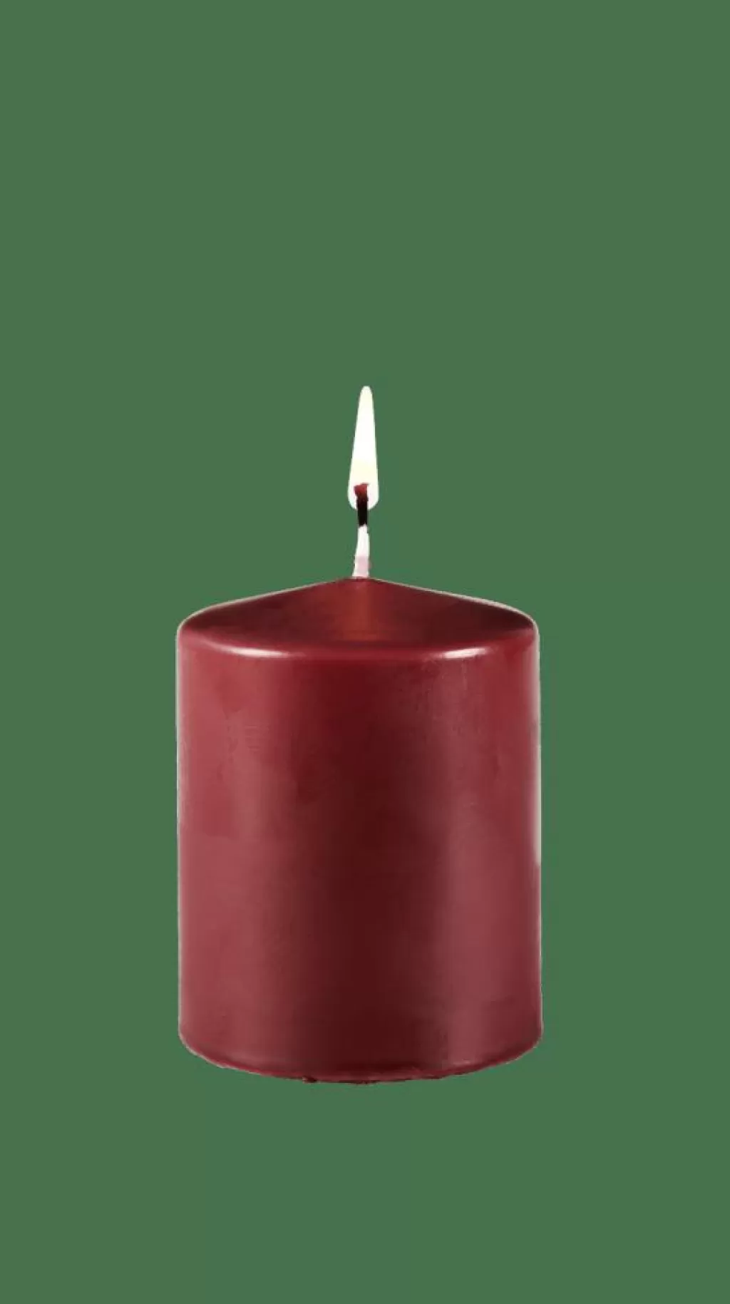 Store CASA PURE Vela Cilíndrica Vermelho Escuro