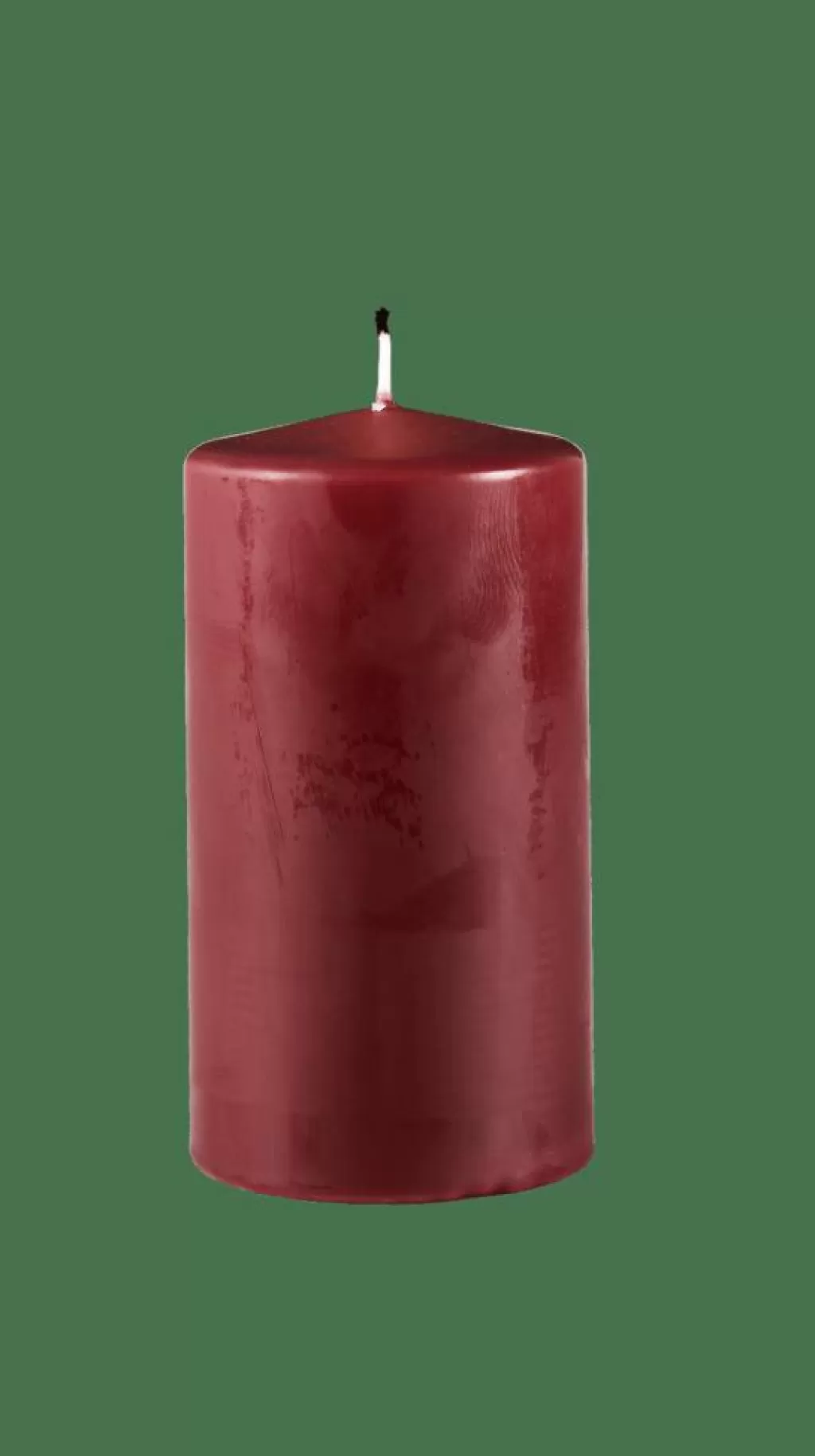 Hot CASA PURE Vela Cilíndrica Vermelho Escuro