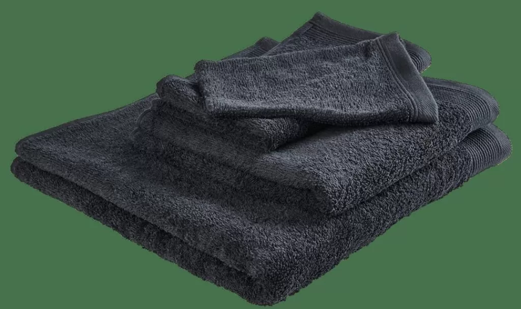 Flash Sale CASA RECYCLE Luvas De Banho Conjunto De 2 Antracite