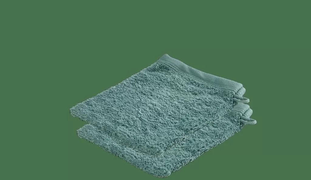 Hot CASA RECYCLE Luvas De Banho Conjunto De 2 Aqua