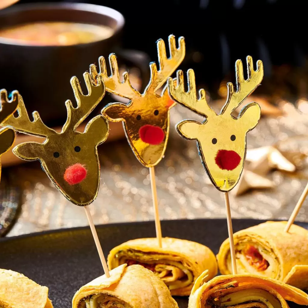 Store CASA REINDEER Palitos Aperitivo Conjunto De 10 Dourado