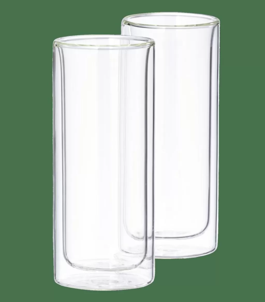 Fashion CASA RELAX Copos Parede Dupla Conjunto De 2 30 CL Transparente