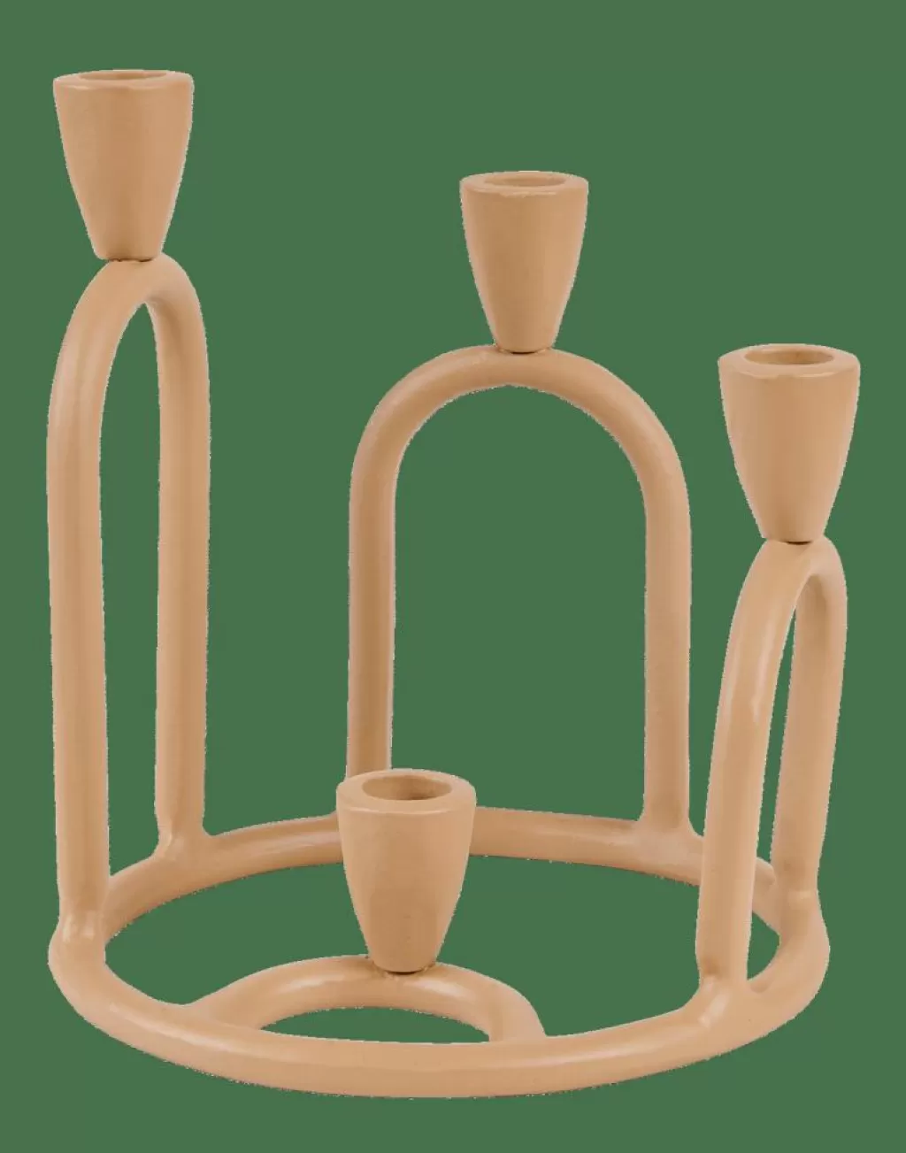 Best Sale CASA RINGS Castiçal Para 4 Velas Castanho Claro