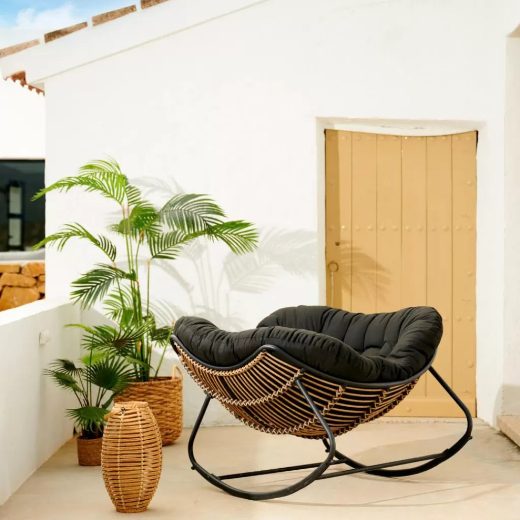 Clearance CASA ROCKO Cadeira De Baloiço Preto