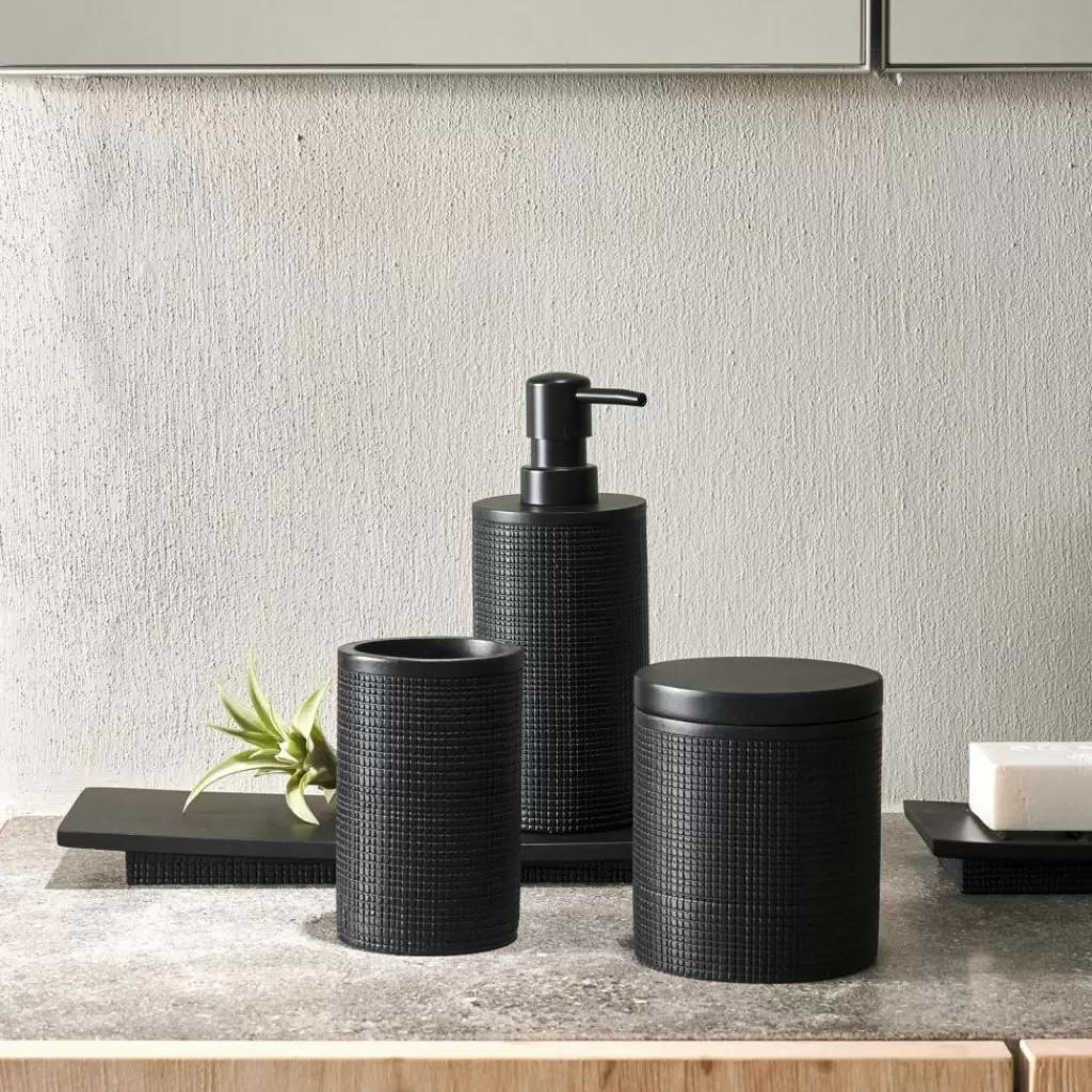Discount CASA SAMOURAI Porta-bolas Algodão Com Tampa Preto