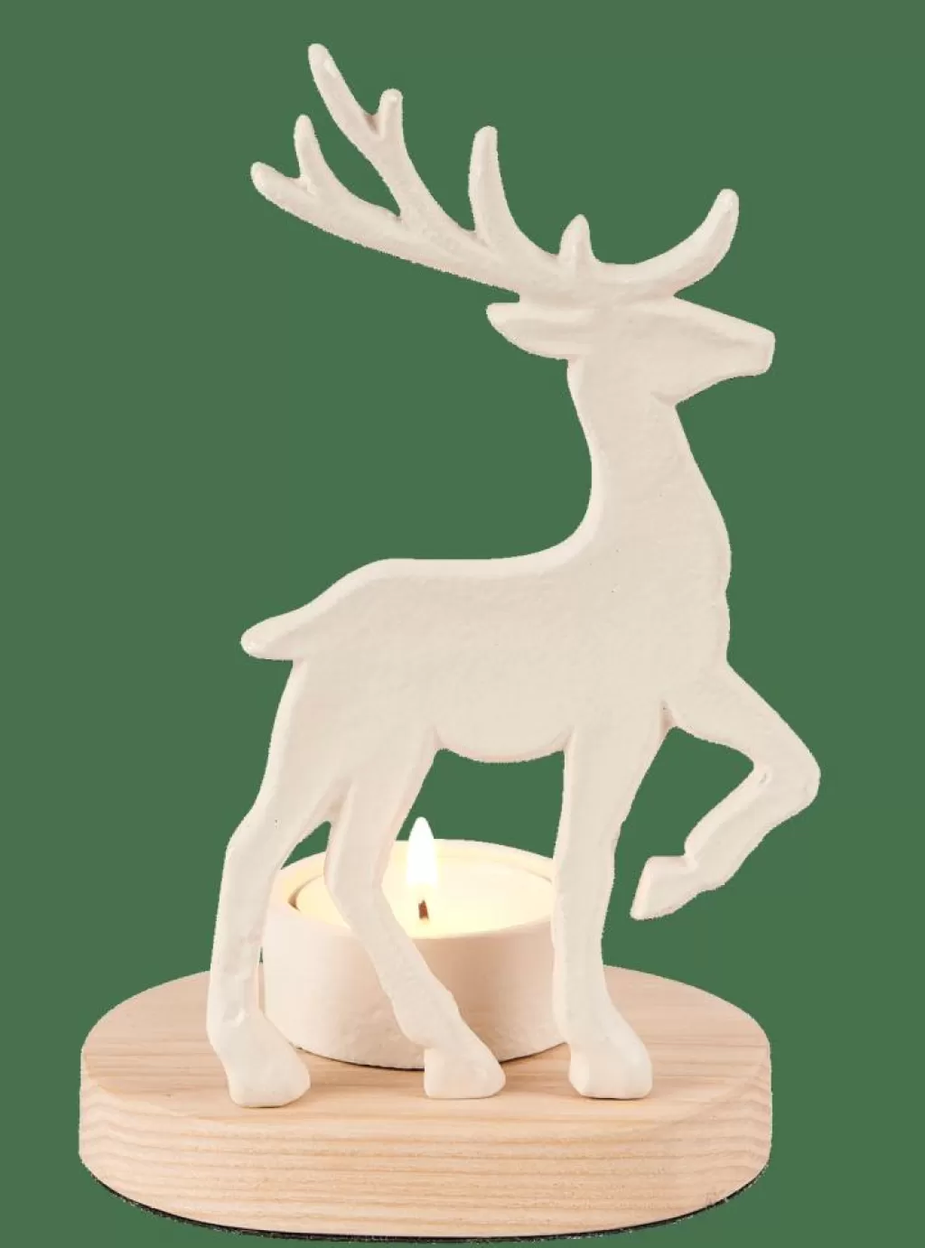 Store CASA SCANDY DEER Porta-vela Para Lamparina Branco, Natural