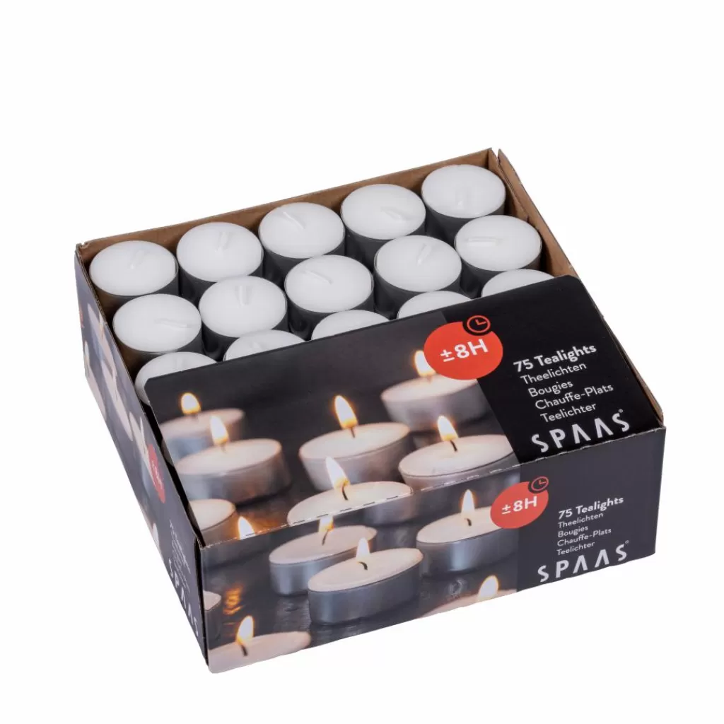 Store CASA SPAAS 75 Velas Para Lamparinas Branco