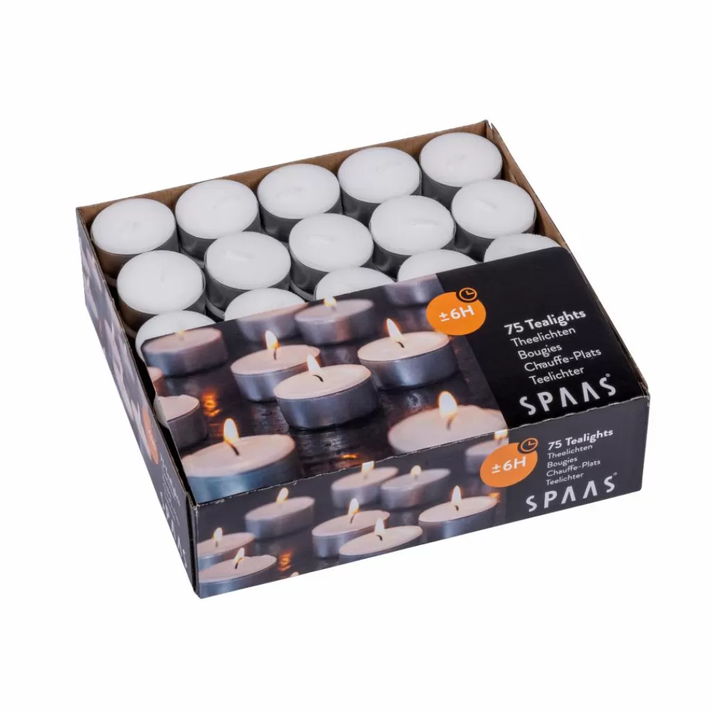 Fashion CASA SPAAS Vela Para Lamparinas Conjunto De 75 Branco