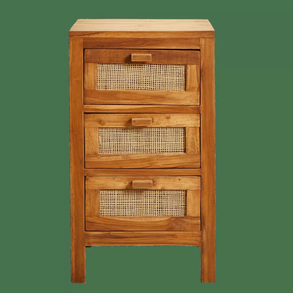 Shop CASA TECK Cómoda De 3 Gavetas Natural