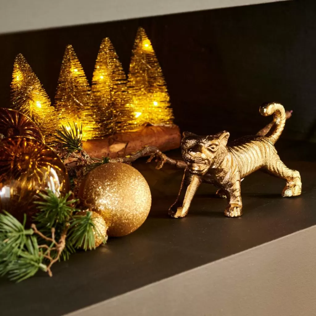 Outlet CASA TIGER Tigre Decorativo Dourado
