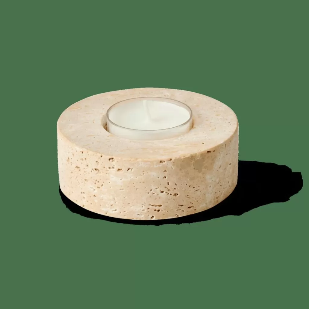 Clearance CASA TRAVERTIN Porta-vela Para Lamparina Natural