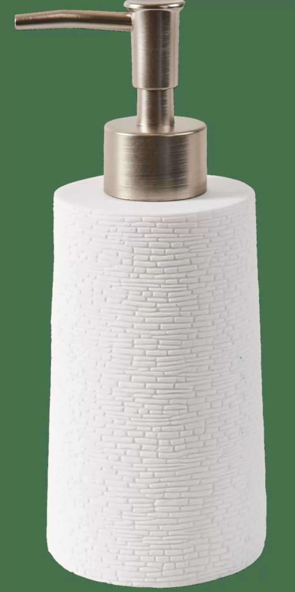 New CASA WHITE ELEGANCE Distribuidor De Sabão Branco, Prateado