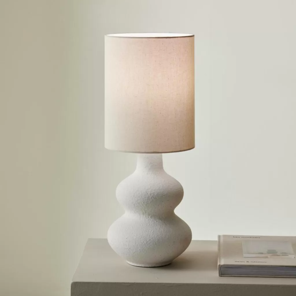 Store CASA WHITESTONE Candeeiro De Mesa Com Abajur E27 Cru