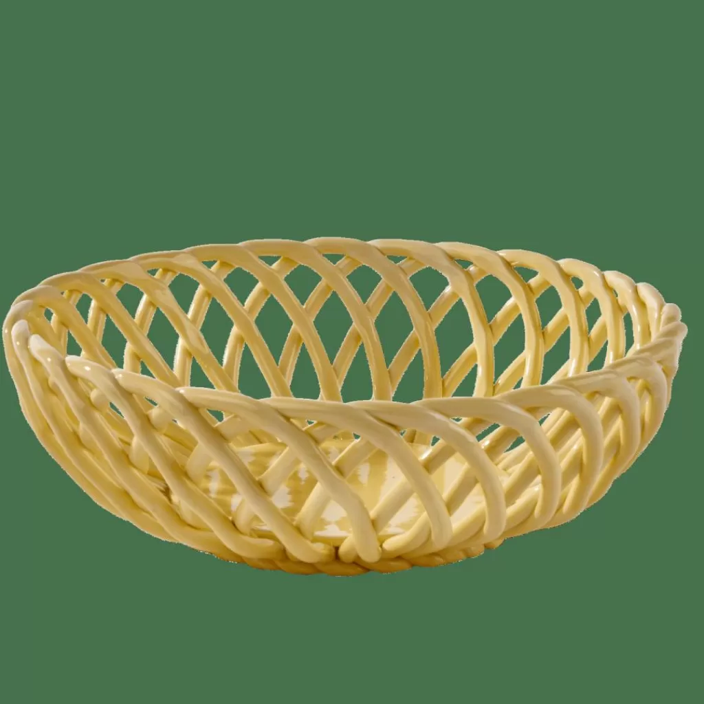 Flash Sale CASA WOVY Cesto Para Fruto Amarelo Claro