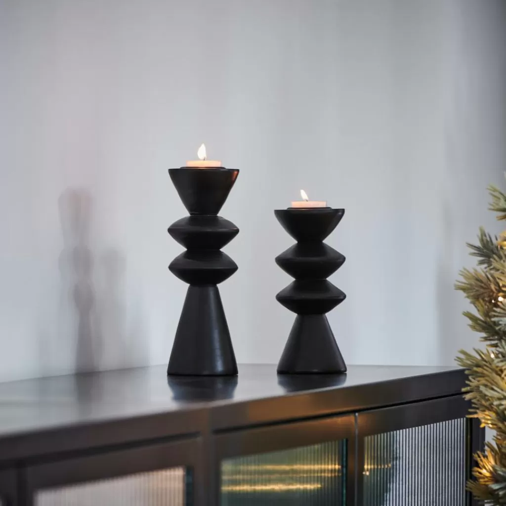 Shop CASA ZIGZAG Porta-velas Para Lamparinas Preto